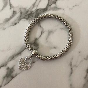 Silver locket bangle ((FreeGift wPurchase))